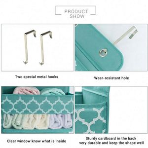 Organizador de Bolsillos para Colgar Sobre la Puerta, Bolsa de Almacenamiento Transparente para Armario con Ganchos de Metal - Product Image 6