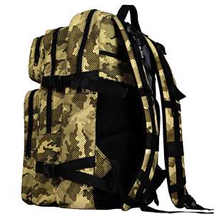 Sac à dos de sport tactique unisexe durable et léger, multi-compartiments, ceintures à perles personnalisables, revêtement PVC 600D, capacité 56L - Product Image 2