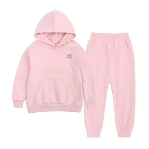Vente en gros de survêtements pour enfants pour garçons avec logo personnalisé, ensemble sweat-shirt à capuche et joggings - Product Image 5