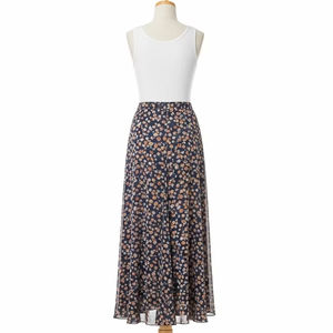 Falda de gasa transpirable Spandex Mezcla de poliéster Falda plisada fluida ligera para mujer Moda Casual Wear Long Midi Style - Product Image 5