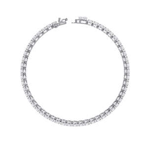 Real Oval Lab Grown Diamond <b>Bangle</b> Tennis <b>Bracelet</b> Hip Hip Iced Out High Sparkle Silver Rhodium Plated Anniversary Jewelry India - Product Image 6