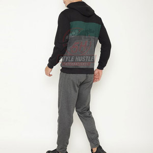 Latest Design Winter Men's <b>Tracksuit</b> Set Causal Long Sleeve Custom Color <b>Plain</b> <b>Tracksuit</b> For Sale - Product Image 3