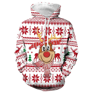 Custom Made Christmas Hoodies Casual Breathable Quick Dry Christmas Pullover Hoodie <b>Thermal</b> Streetwear for Winter Christmas - Product Image 4