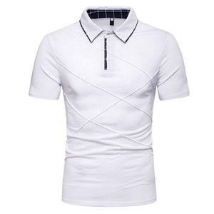 Chemises polo brodées pour hommes d'été, manches courtes, haut de luxe, décontracté, respirant, léger, t-shirt OEM - Product Image 1