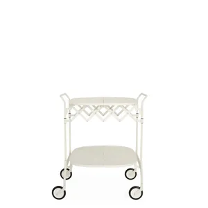 Chariot de service industriel en céramique pour boissons, de luxe, moderne, fait main, écologique, style Zen asiatique, pour bar à domicile, plaqué Zahid - Product Image 1