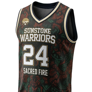 เสื้อกล้ามตาข่ายป้องกันริ้วรอยแบบซับลิเมชั่นสำหรับทีม รุ่นโปร สไตล์เสื้อบาสเก็ตบอลผู้ชายแบบสั่งทำพิเศษ ชุดทีมสตรีทบอลแบบสั่งทำพิเศษ - Product Image 1