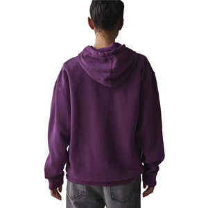 Vente en gros de sweat à capuche d'hiver pour femmes avec logo personnalisé broderie sur le devant impression 3D impression bouffante 100% coton tricoté Service personnalisé OEM - Product Image 3