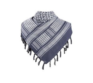 Shemagh keffiyeh ผ้าฝ้าย100% กลางแจ้งสไตล์ชาติพันธุ์สีทึบมีหมวกผ้าแคนวาสมีพู่ลายพรางทะเลทรายสำหรับใส่โลโก้เดินเขา - Product Image 5