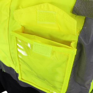 Logotipo personalizado Impreso Hi Vis Chaqueta de trabajo de seguridad reflectante Transpirable Chaqueta de construcción de invierno 3M Seguridad personalizada reflectante - Product Image 6