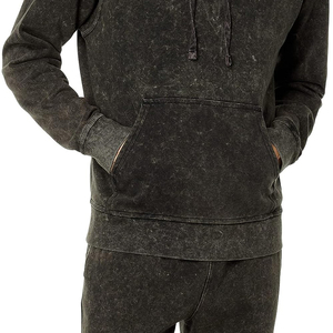 2025 sudaderas con capucha Vintage Unisex de alta calidad, chándal lavado con ácido, chándal, conjunto de Jogger para hombre con pantalones de chándal inferior OEM con servicio - Product Image 6