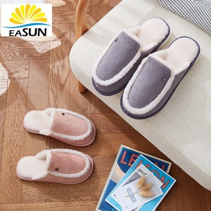 Pantoufles d'intérieur <span class=keywords><strong>en</strong></span> coton à prix d'usine et très vendues, pantoufles douces pour chambre à coucher, grandes pantoufles, pantoufles animaux <span class=keywords><strong>en</strong></span> peluche, hiver - Product Image 5