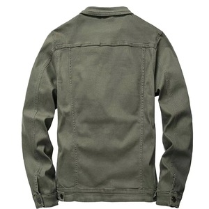 Veste en jean pour homme de haute qualité, logo personnalisé sur le devant, col montant, 100% coton, style streetwear, veste d'hiver - Vente en gros d'usine - Product Image 2