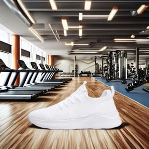 Wypex รองเท้าวิ่งแบบผูกเชือกดีไซน์เรียบง่ายทันสมัยซับในตาข่ายระบายอากาศได้น้ำหนักเบาทันสมัยกันลื่นเรียบง่ายทันสมัย - Product Image 1