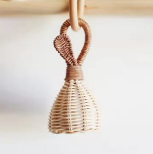 ของเล่นหวายรูปลูกแพร์สำหรับเด็กของเล่นงานฝีมือจากธรรมชาติถักด้วยมือแบบสร้างสรรค์ - Product Image 4