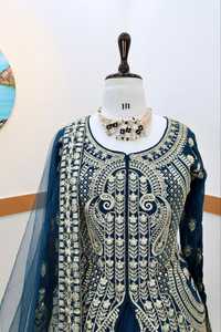 Đẹp thiết kế hàng đầu váy lehenga với dupatta thiết lập hoàn toàn thêu chuỗi làm việc bên mặc truyền thống ăn mặc phù hợp với - Product Image 6