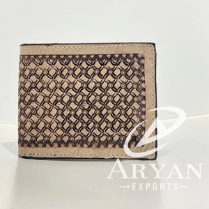 กระเป๋าสตางค์ใบสั้นแบบมีซิปของผู้ชายทำจากหนังแท้ลายตะวันตกแบบแฟชั่นถือกระเป๋าใส่บัตรสำหรับเป็นของขวัญ - Product Image 1