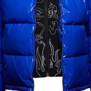 Veste matelassée marine personnalisée pour homme, vente en gros, à capuche, légère, chaude, rembourrée, pour l'hiver, vêtements d'extérieur pour homme, produit OEM - Product Image 6