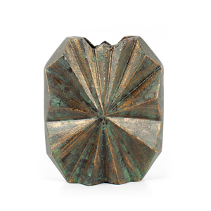 Metal Casted Decorative <b>Small</b> Size Aluminum <b>Vase</b> Modern Patina Finishing <b>Flower</b> <b>Vase</b> Handcrafted Metal Table Top Decorative <b>Vase</b> - Product Image 3
