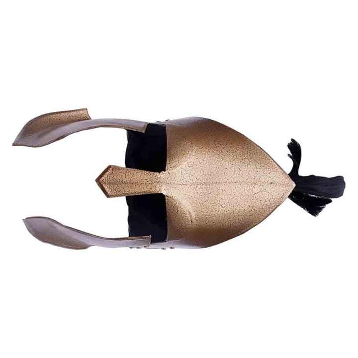 300 Movie Spartan Medieval Helmet with Stand High Carbon Steel Viking Helmet Fully Functional Adult Size Helmet by Edge Knives