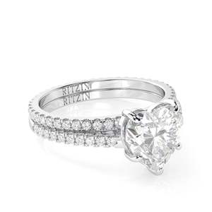 ชุด1.50สำหรับผู้หญิงชุดสำหรับเจ้าสาวประดับเพชรไร้สีตัดเป็นรูปหัวใจ - Product Image 4