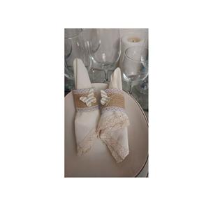 Porte-serviettes de canne pour cadeau artisanat fait à la main nouveaux anneaux de serviette en rotin de conception personnaliser l'emballage - Product Image 1