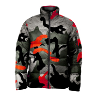 Veste matelassée imperméable pour hommes Manteau d'hiver rembourré à bulles Polyester Extérieur coupe-vent Veste matelassée pour hommes