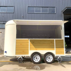 Remorque de bar vintage 300x200cm pour food truck, en fibre de verre et aluminium, kit de base pour la vente de glaces et de confiseries - Product Image 3