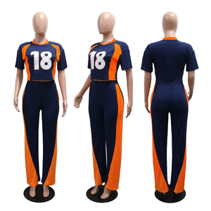 ชุดวอร์มเสื้อยืดแขนสั้นสำหรับผู้หญิงเสื้อผ้าแนวสตรีทเสื้อกางเกงเสื้อกางเกง2ชิ้นแห้งเร็ว2025ชุดสุดชิค - Product Image 1