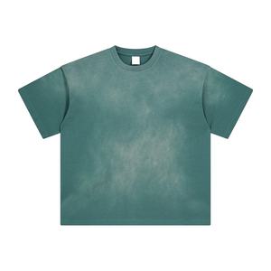 Camiseta de algodón 100% de gran tamaño para hombre, diseño desgastado hecho a medida, mejor precio, posición frontal del logotipo, tamaño de adultos, Diseña tu propio - Product Image 5