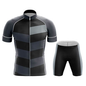 Maillot et short de cyclisme sur mesure pour hommes, respirant, séchage rapide, uniforme pour adultes, faible MOQ, ensemble avec couleurs et logos personnalisés - Product Image 1