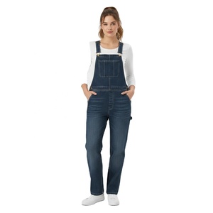 Overol Vaquero Vintage para Hombre, Estilo Casual, Corte Regular, Lavado Snow Wash, Cintura Media, 100% Algodón, con Bolsillos, Primavera/Verano - Product Image 1
