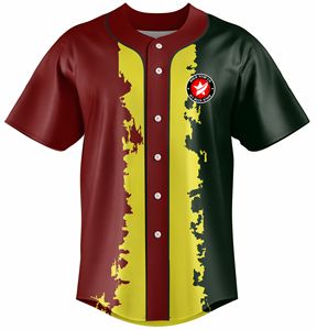 Jersey de béisbol personalizado para la sublimación de transferencia de impresión de tela 240 GSM - Product Image 6