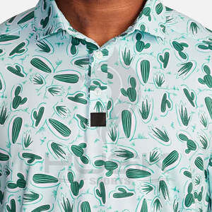 เสื้อโปโลเล่นกีฬาสำหรับผู้ชายเสื้อโปโลผ้าโพลีเอสเตอร์ดูดซับความชื้นได้สี่ทิศทางออกแบบได้ตามต้องการ - Product Image 4