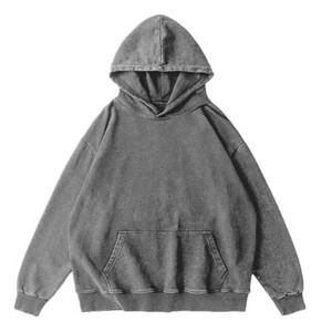 Nouveau design de qualité supérieure, sweat-shirts à capuche pour hommes, respirant, mélange polyester/coton, séchage rapide, style délavé à l'acide, broderie, hiver - Product Image 5