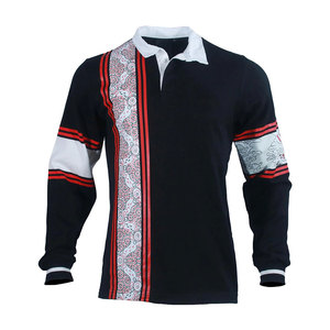 Conçu sur mesure hommes Rugby Jersey respirant Polyester à manches courtes équipe de sport porter de bonne taille haute Sublimation Football Shirts - Product Image 1