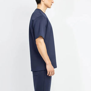 Heavyweight 100% Ringer algodón camisa para hombre 400 GSM de gran tamaño gota hombro antiarrugas transpirable streetwear camiseta para hombres - Product Image 2