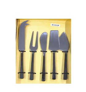 Mango de cuchillo para queso con forma de flor de latón moderno de alta calidad personalizado para Decoración de mesa y servicio de queso - Product Image 2