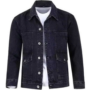 2024 hiver Logo personnalisé grande taille décontracté Bomber Denim veste Sport de plein air travail Denim Vintage respirant jean veste pour hommes - Product Image 6