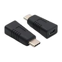 Adaptador USB C Macho a Mini USB Hembra |   Carga y sincronización para dispositivos antiguos |   Convertidor de Tipo C a Mini USB |   Conectar y Usar