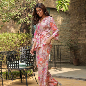 Heavy Modal Silk Último diseño Co Ord Set con Real Handwork Cord Set Vestido Excelente calidad a precio de fábrica - Product Image 1