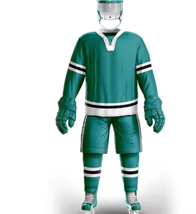 เสื้อเจอร์ซีย์สำหรับเยาวชนเสื้อฮอกกี้น้ำแข็งสำหรับเยาวชนคอเสื้อคอลูกไม้แบบมืออาชีพงานตามสั่ง - Product Image 3