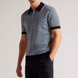 Chemise pour homme en coton 100% tricoté, imprimée sur mesure, manches courtes, séchage rapide, respirante, anti-rides, fabriquée en usine au Bangladesh - Product Image 4