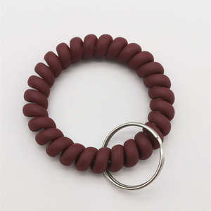 Bracelet extensible porte-clés Flexible spirale poignet porte-clés Sauna <span class=keywords><strong>piscine</strong></span> ID Badge Gym dragonne porte-clés - Product Image 5