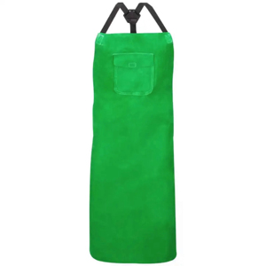 Delantal de soldadura de cuero-Delantal de forja de trabajo resistente al calor y al fuego con bolsillos - Product Image 2