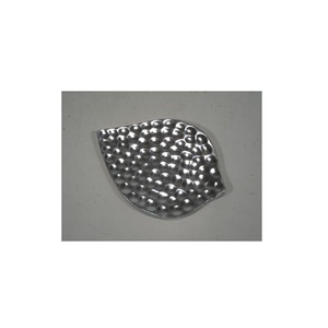 Assiette décorative de service de <span class=keywords><strong>snack</strong></span> et de nourriture en métal argenté à pointe martelée - Product Image 1