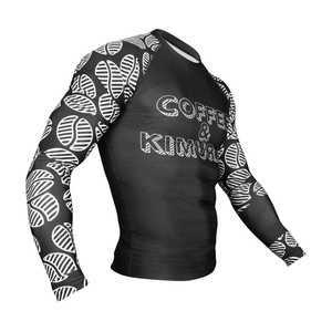 Haute qualité UPF hommes à manches longues Sublimation Compression MMA Rash Guard usine directe à prix compétitif - Product Image 2