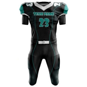 Maillot de football américain sur mesure avec ensemble de pantalons Uniformes de football américain personnalisés par sublimation de haute qualité avec nom d'équipe - Product Image 3