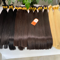 Cheveux humains vierges vietnamiens 100% naturels Remy en vrac, cuticules alignées, non traités, double trame machine, bruts, Azhair Vietnam, soyeux