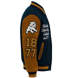 Chaqueta Universitaria de Béisbol HBCU Apparel 1877 Jackson State University para Hombre, Cuello Alto, con Logotipo Estampado - Product Image 5