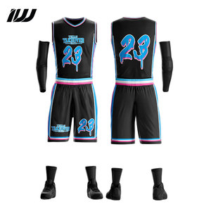 Conjuntos de Uniformes de Baloncesto Personalizados 100% Poliéster de Secado Rápido, Transpirables, de Alta Calidad, Diseño Impreso al por Mayor para Equipos Deportivos - Product Image 2